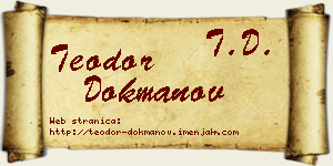 Teodor Dokmanov vizit kartica